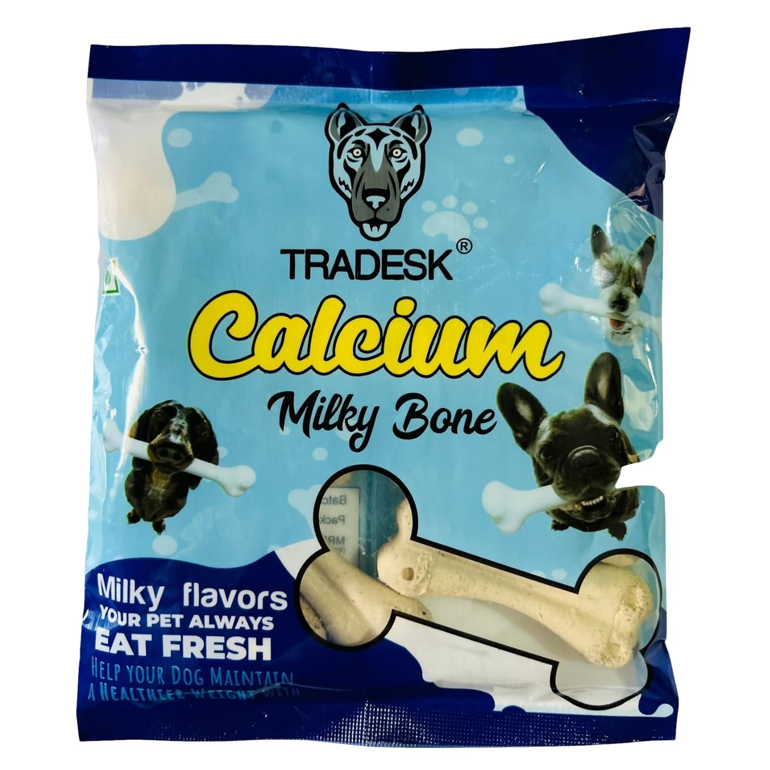 Tradesk Vegetarian Calcium Milk Bone Treat for Dog and Puppy (B0BTBRRQP9) Amazon Price History, Amazon Price Tracker
