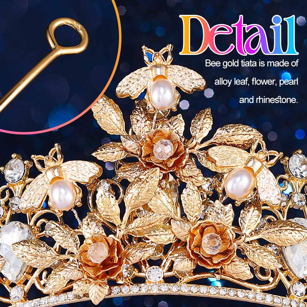 GORAIS Leaf Headband Gold Greek Goddess Tiaras and Crowns Wedding Headpiece for Women and Brides - Image 4