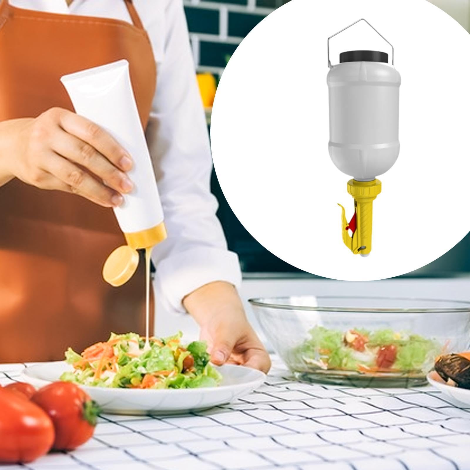 Bottiglia per salse da 5,5 l, contenitore per condimenti per insalata leggero, dispenser per ketchup, per ristorante e campeggio