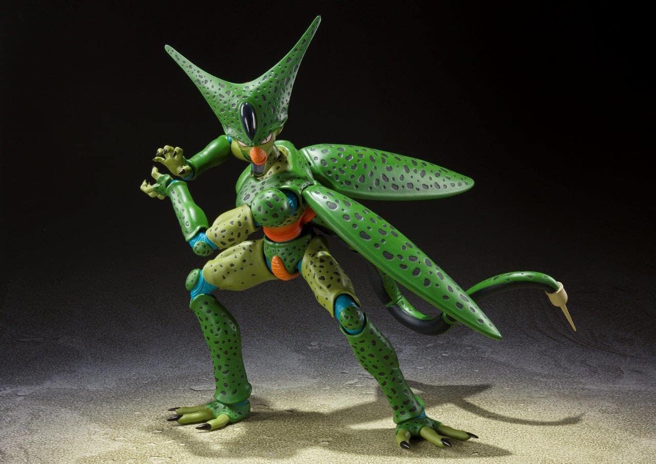 TAMASHII NATIONS - Dragon Ball Z - Cell First Form, Bandai Spirits S.H.Figuarts Action Figure