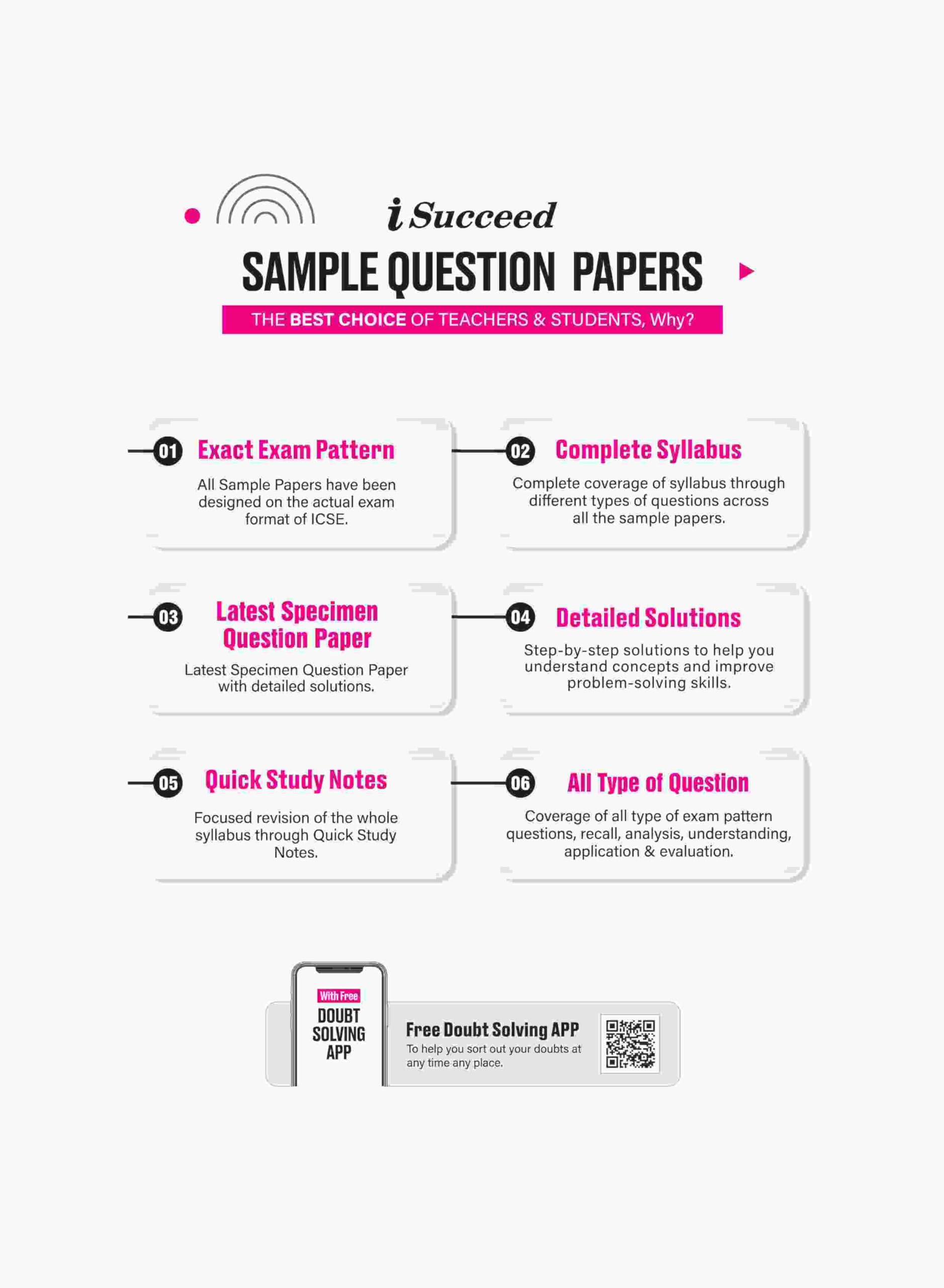 (OLD EDITION) Arihant i Succeed ICSE Sample Papers Maths Class 10th for Exam 2025 1