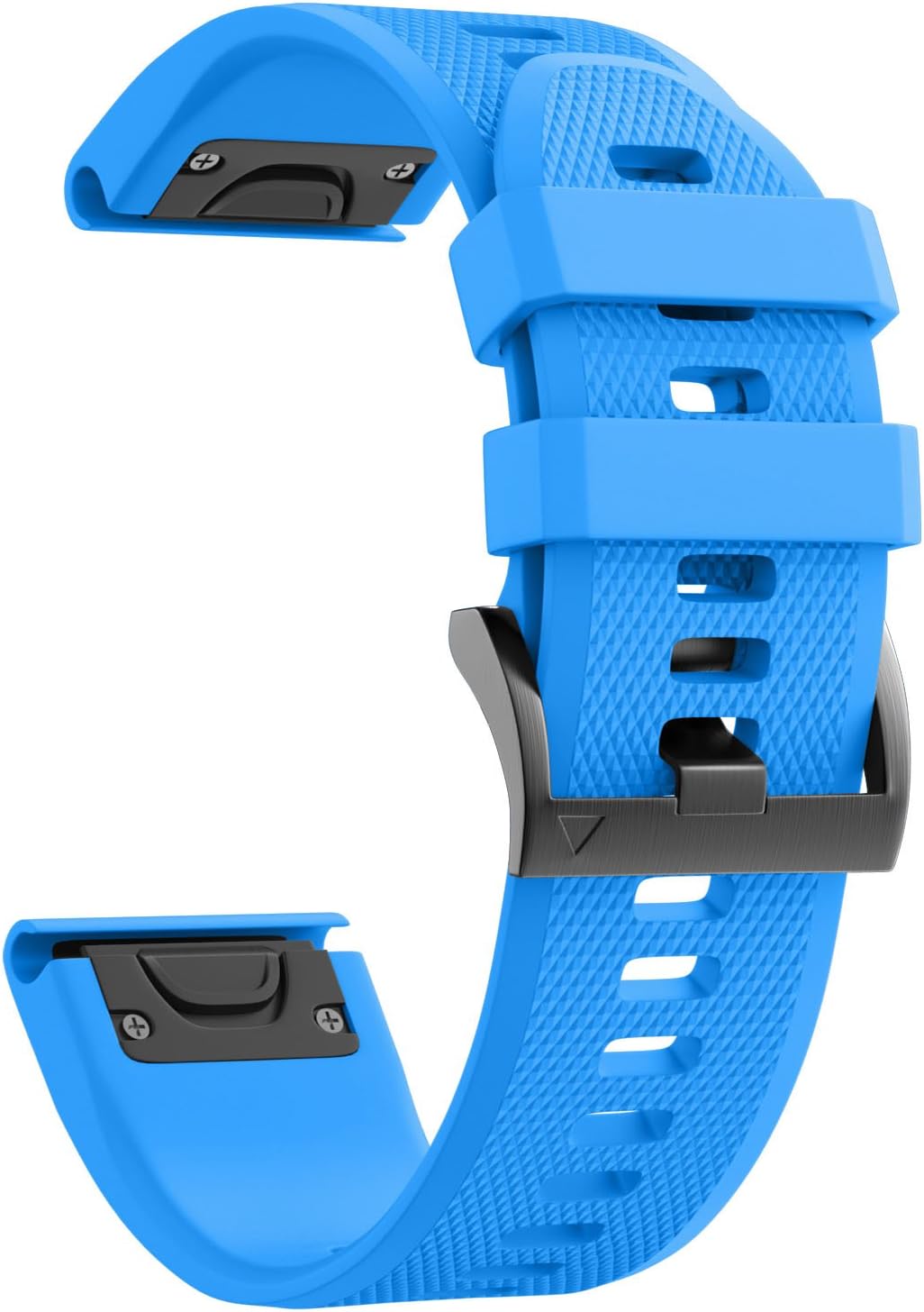 ANCOOLCompatible with Fenix 5 Band Easy Fit 22mm Width Soft Silicone Watch Bands Replacement for Approach S62/Quatix 6/Fenix 5 Plus/Fenix 6/Fenix 6 Pro/Fenix 7 Smartwatch (Blue)