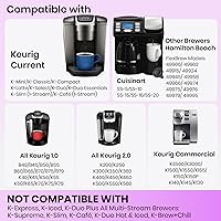 Vista 6 de K Cup reutilizable para Keurig, filtros de café recargables sin BPA en color negro, filtros recargables universales para cafeteras Keurig 1.0 y 2.0