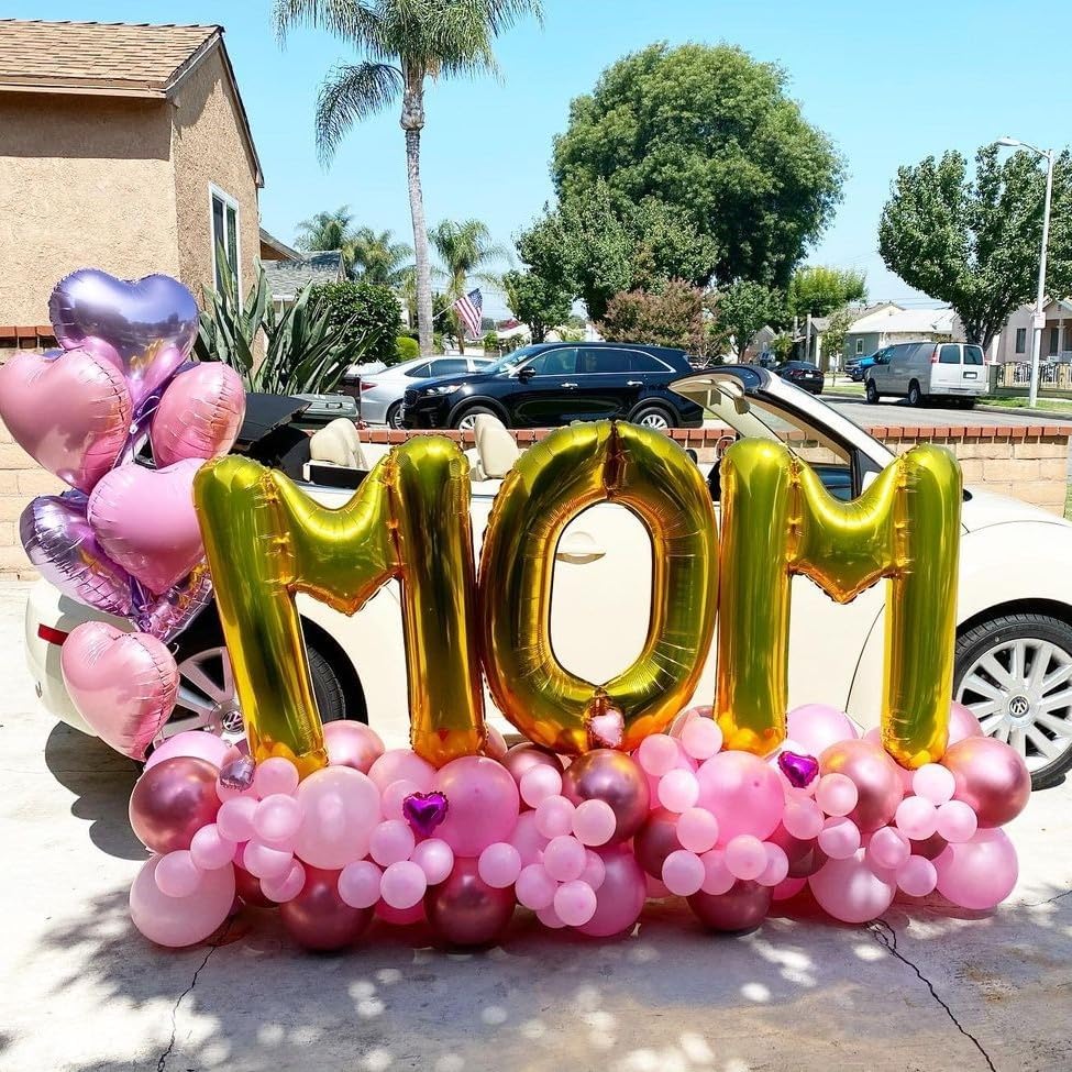 Miniatura 2 de Globos dorados de la letra O de 40 pulgadas, globos grandes del alfabeto O globos dorados de helio de aluminio de Mylar para decoración de