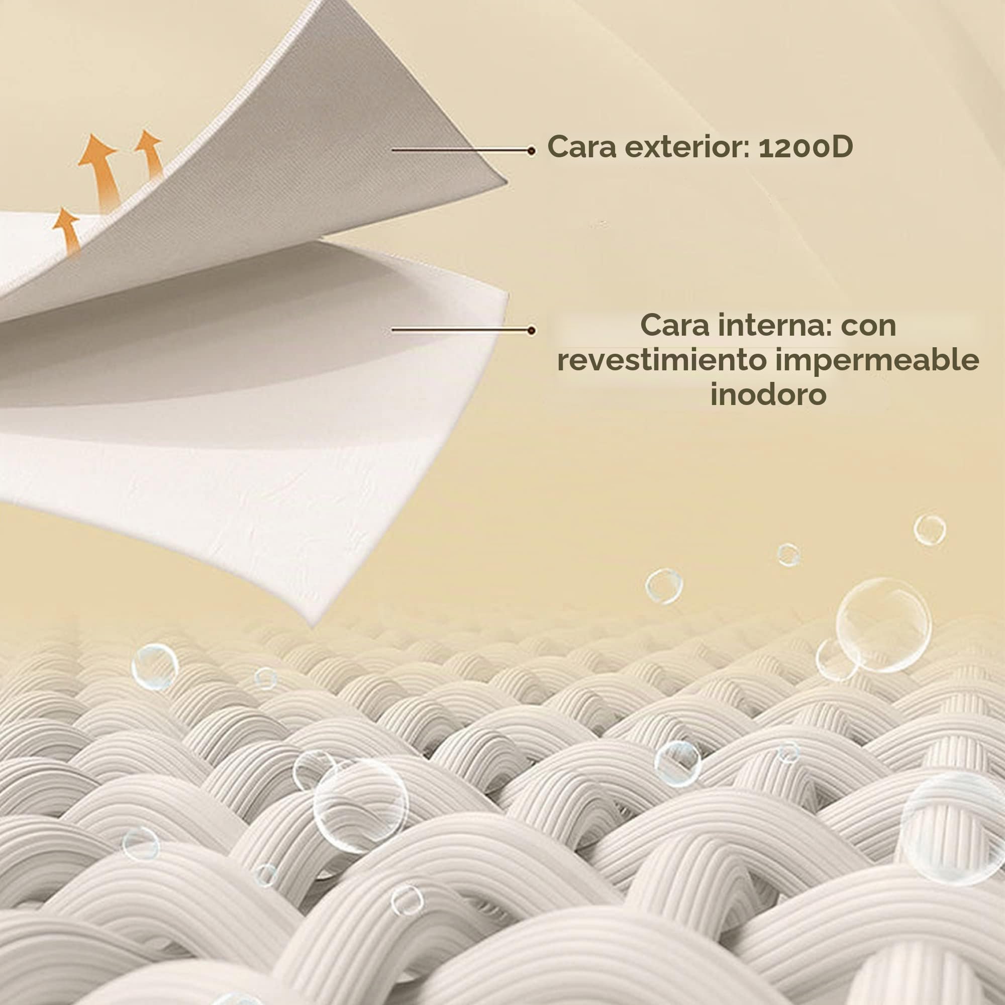JOYBOS, Set de 2 cajas de almacenamiento de ropa, 200 l (100 x 2), plegable, en material textil
