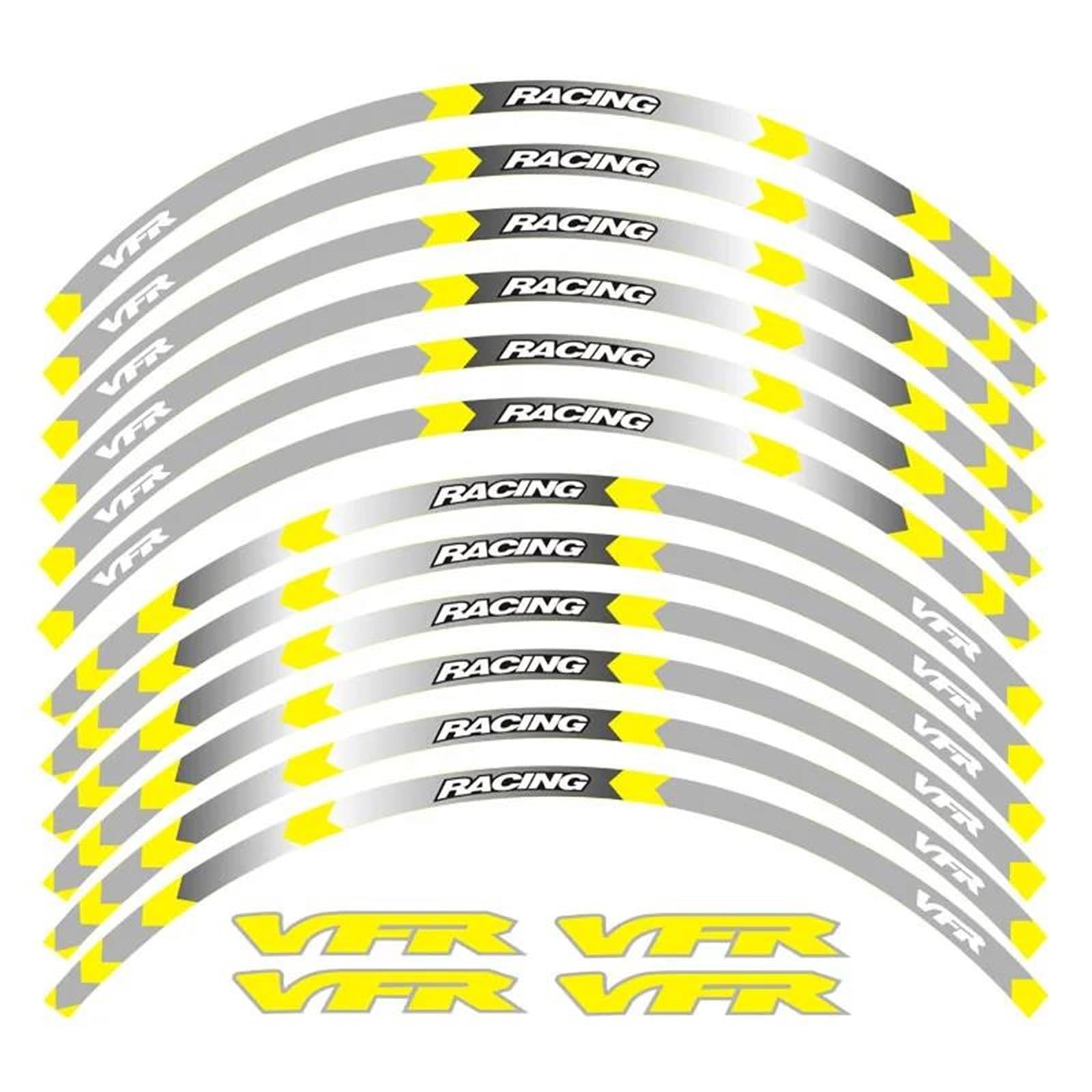 Motorcycle Wheel Tire Rim Stickers 17inch for VFR VFR750 VFR800 VFR1200 VFR1200F