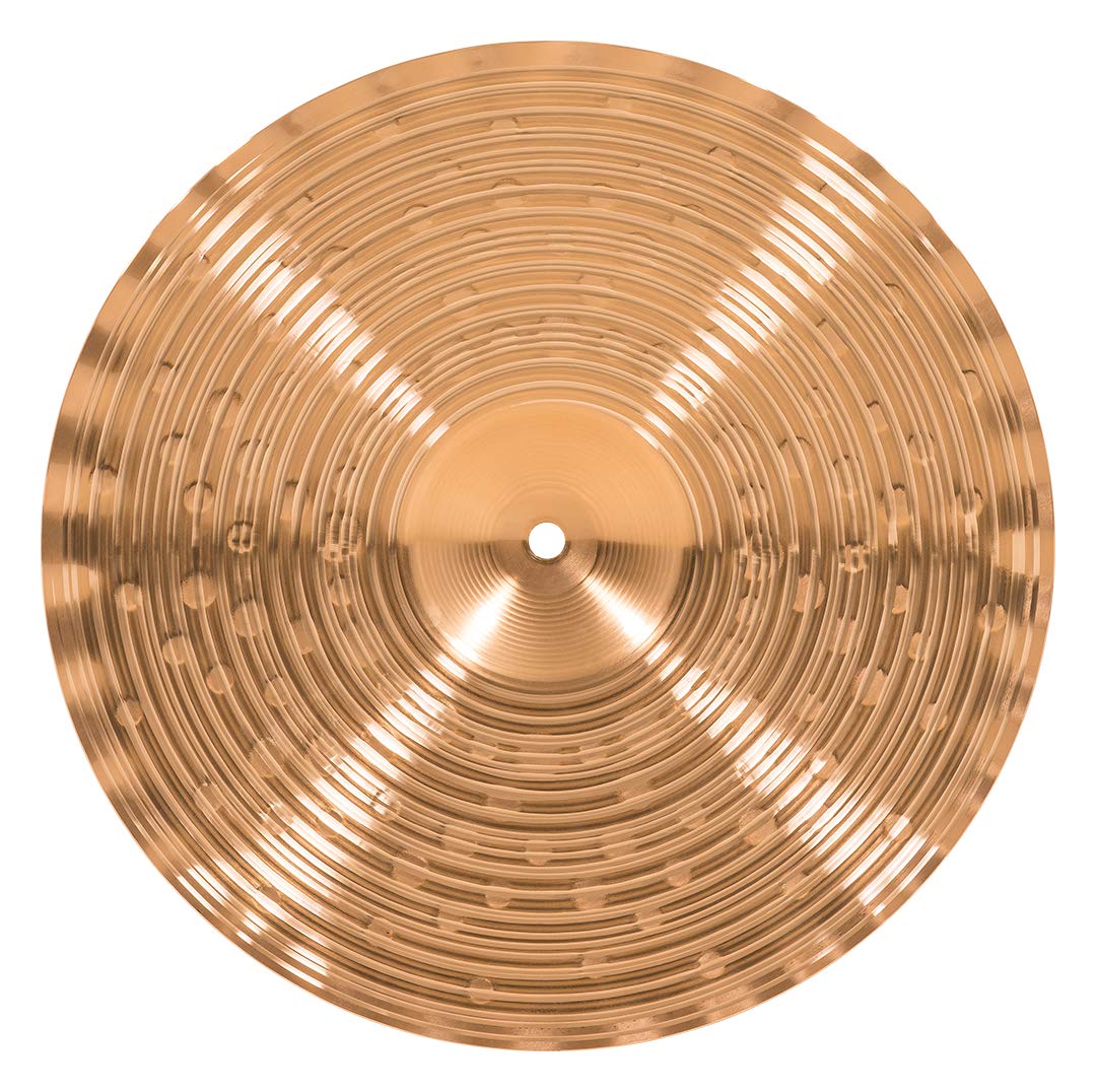 Meinl HCS Bronze Soundwave HiHat Set da 14", in lega di bronzo B8, finitura tradizionale, Made in Germany, con macchina Hi-Hat