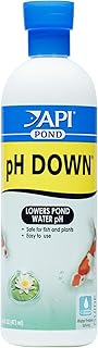 API POND pH DOWN Pond Water pH Reducing Solution 16-Ounce Bottle, White, Model:170B