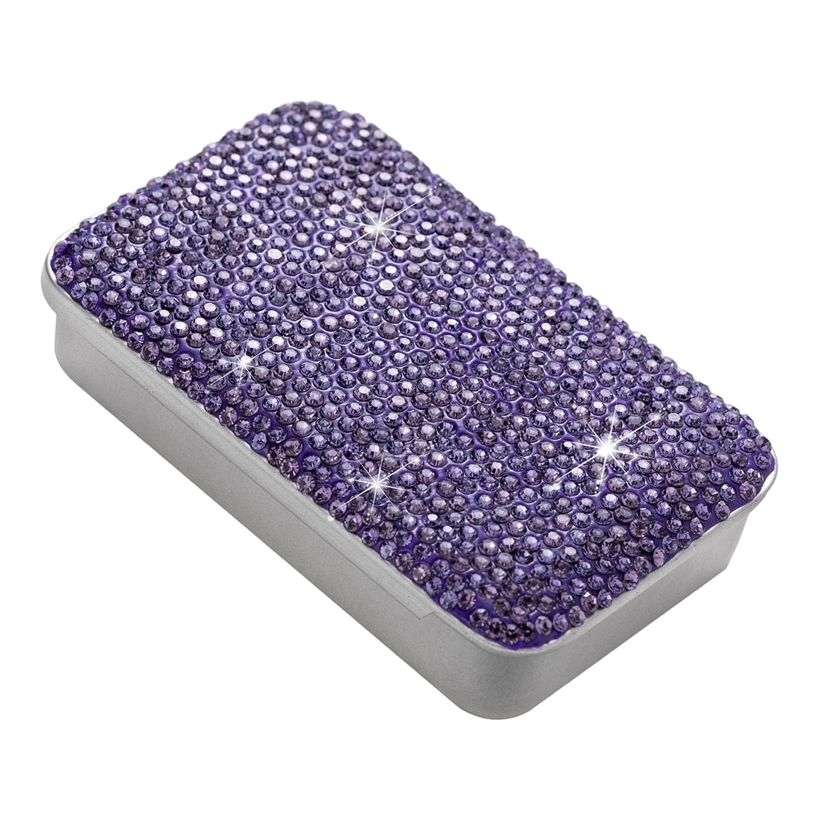 Xjdzineq Slide Top Storage Storage Box Featuring Rhinestones Sturdy Iron Construction Ideal for Business Gifts Business Gift Butt Case