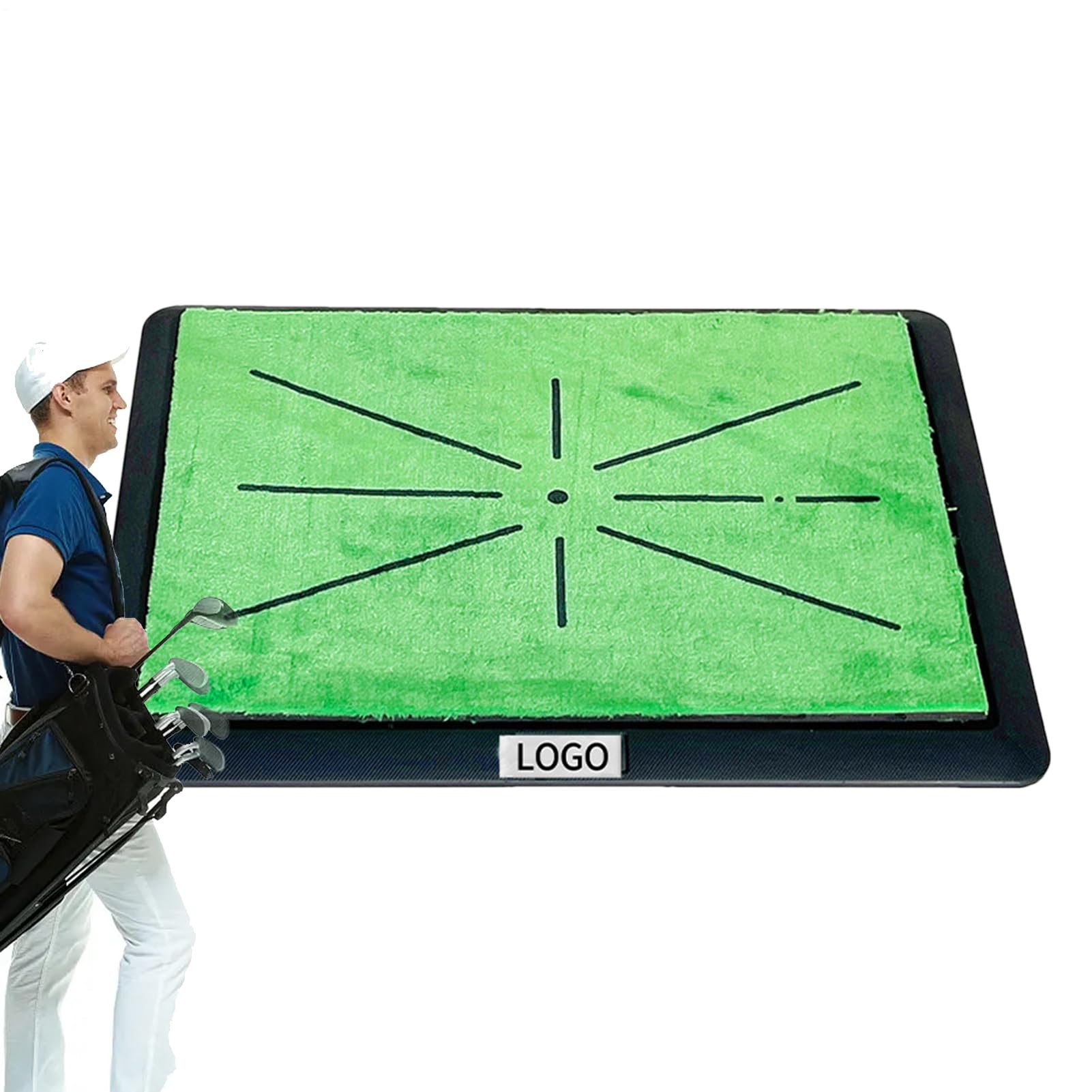 Golfmatte Für Drinnen - Trainingsmatte Für Schwungübungen,Austauschbare Putting Matte | für Outdoor Zuhause Garten Innenbereich Büro Rasen Garage