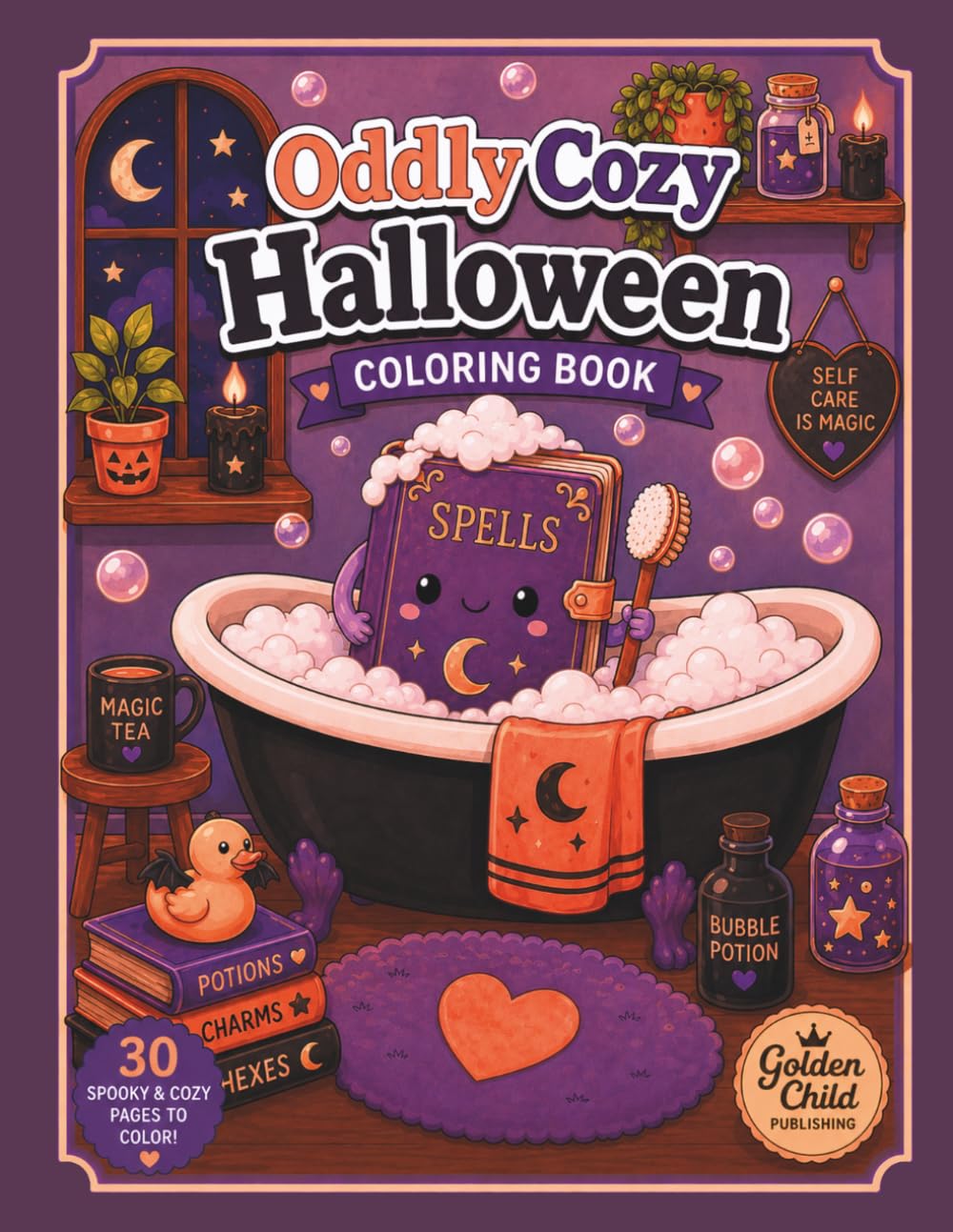 Oddly Cozy Halloween: A Bold and Easy Coloring Book Featuring Cozy Halloween Scenes, Whimsical Spooky Characters, and Charming Autumn Adventures for Relaxation and Fun