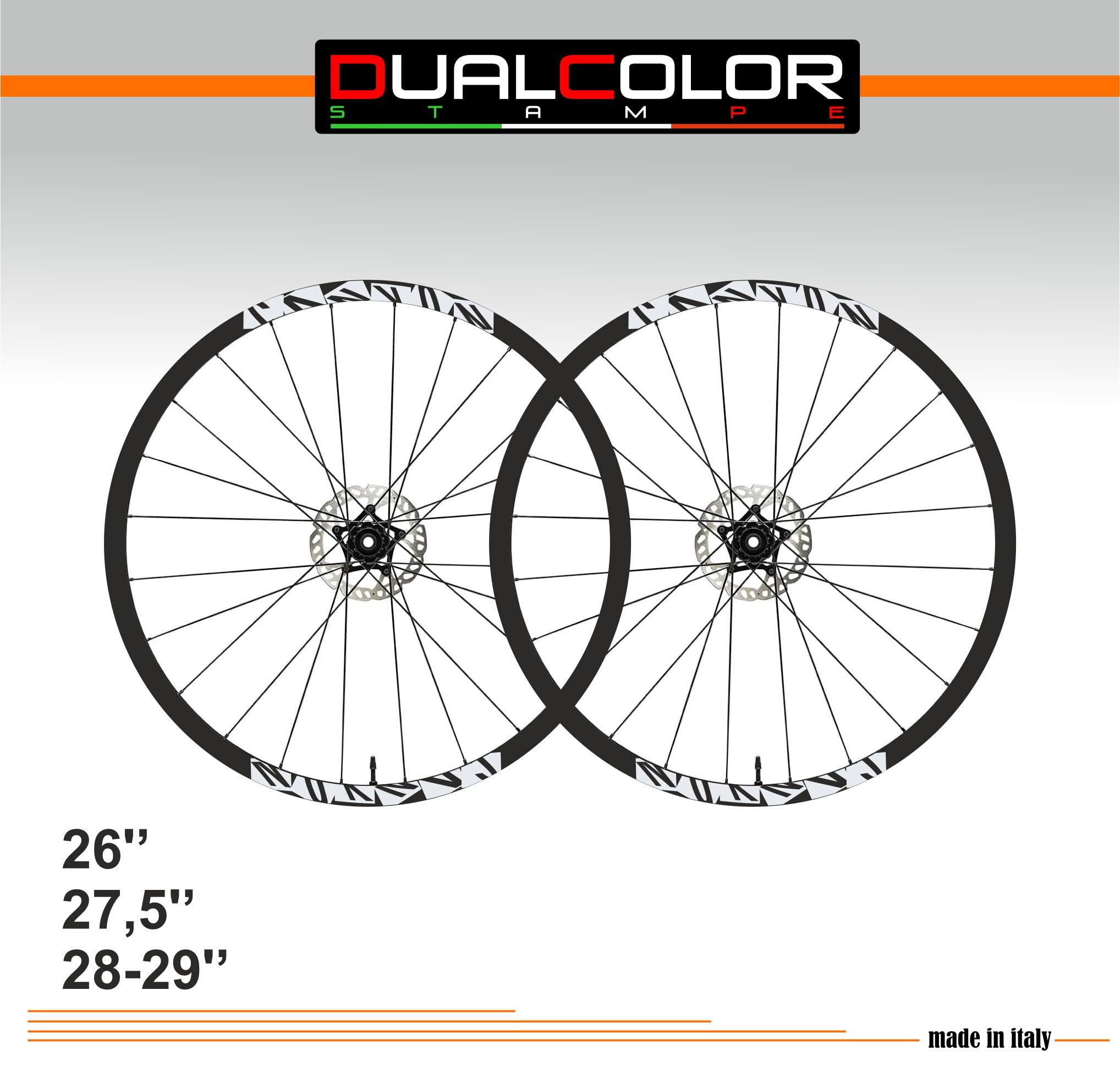 Felgenaufkleber Für 26–29 Zoll Fahrräder – 2 Cm Breit, Weiß, Wetterfest, UV-beständig