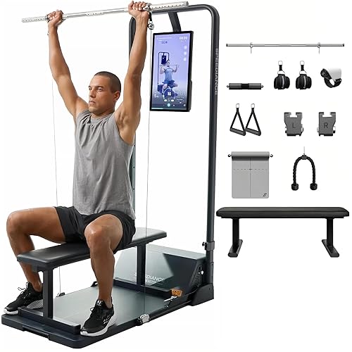 Speediance Gym Monster Smart Home Gym, Multifunctional Strength Training Machine, Smith Machine Power Cage Workout Station, Squat Rack Cable Machine, Full Body Fitness Equipment for Home Workout