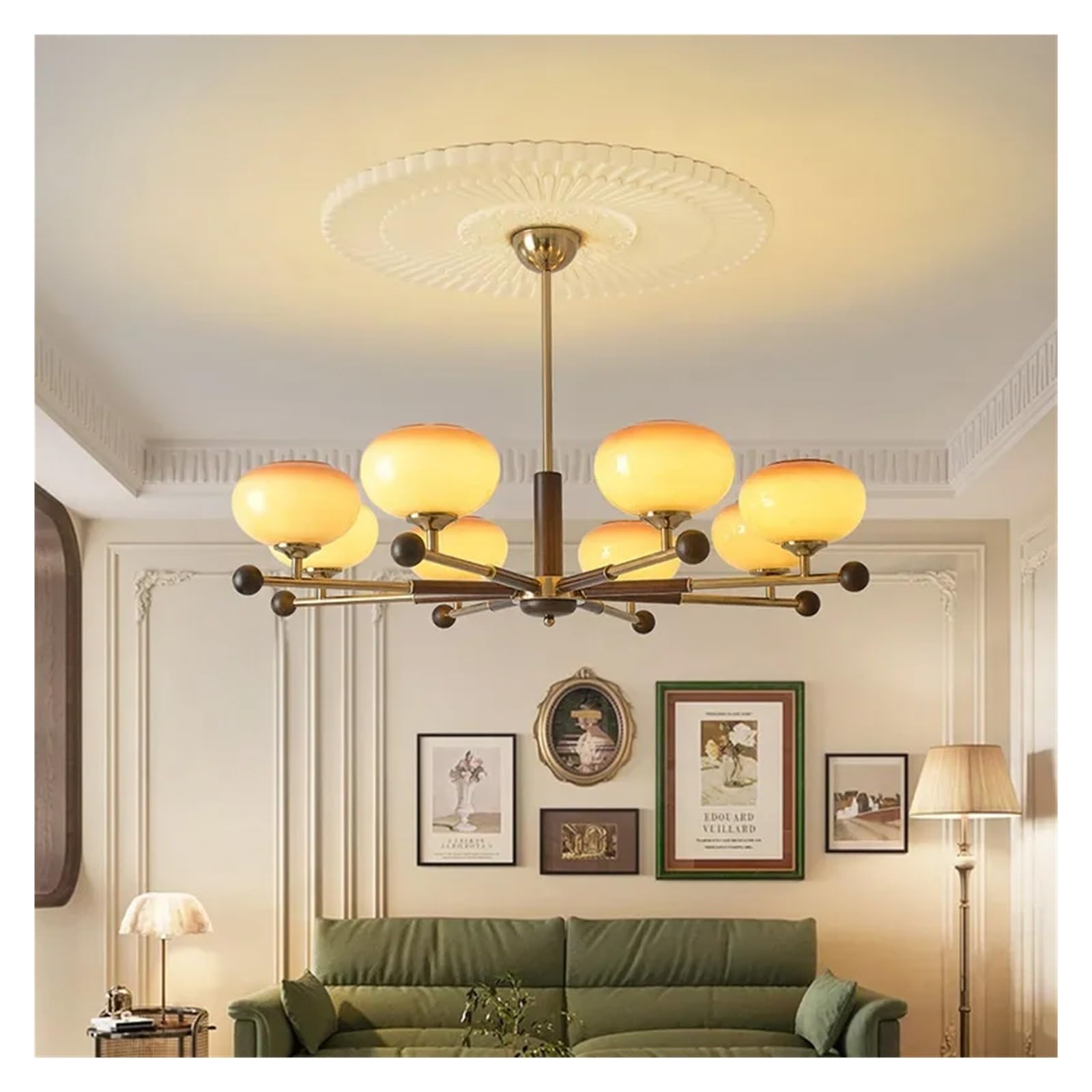 Lampada a sospensione contemporanea, stile creativo americano, ideale per soggiorno, sala da pranzo, camera da letto, hotel, villa, bar, semplice lampadario artistico per la casa, lusso (3 luci interc