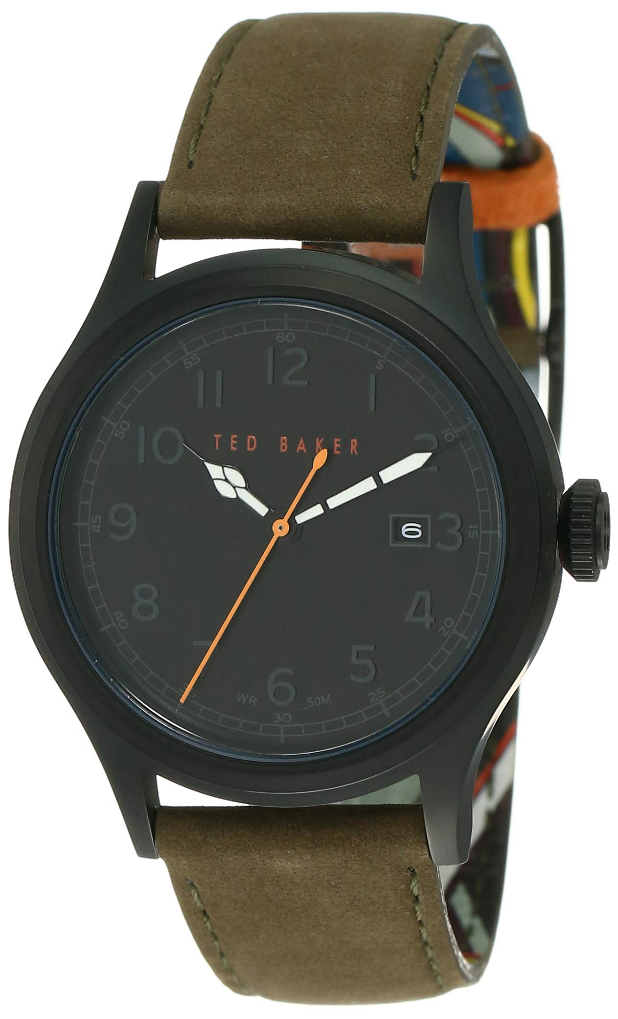 Ted Baker Mens Suede Analogue Watch (Black_Free Size) (B085N8WZ8V) Amazon Price History, Amazon Price Tracker