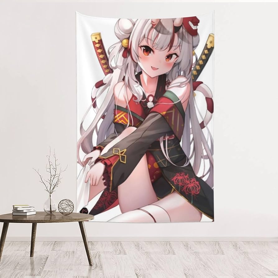 百鬼あやめ 等身大タペストリー C106 コミケ ホロライブ』等身大タペストリー 百鬼あやめ（B）【@Loppi・HMV