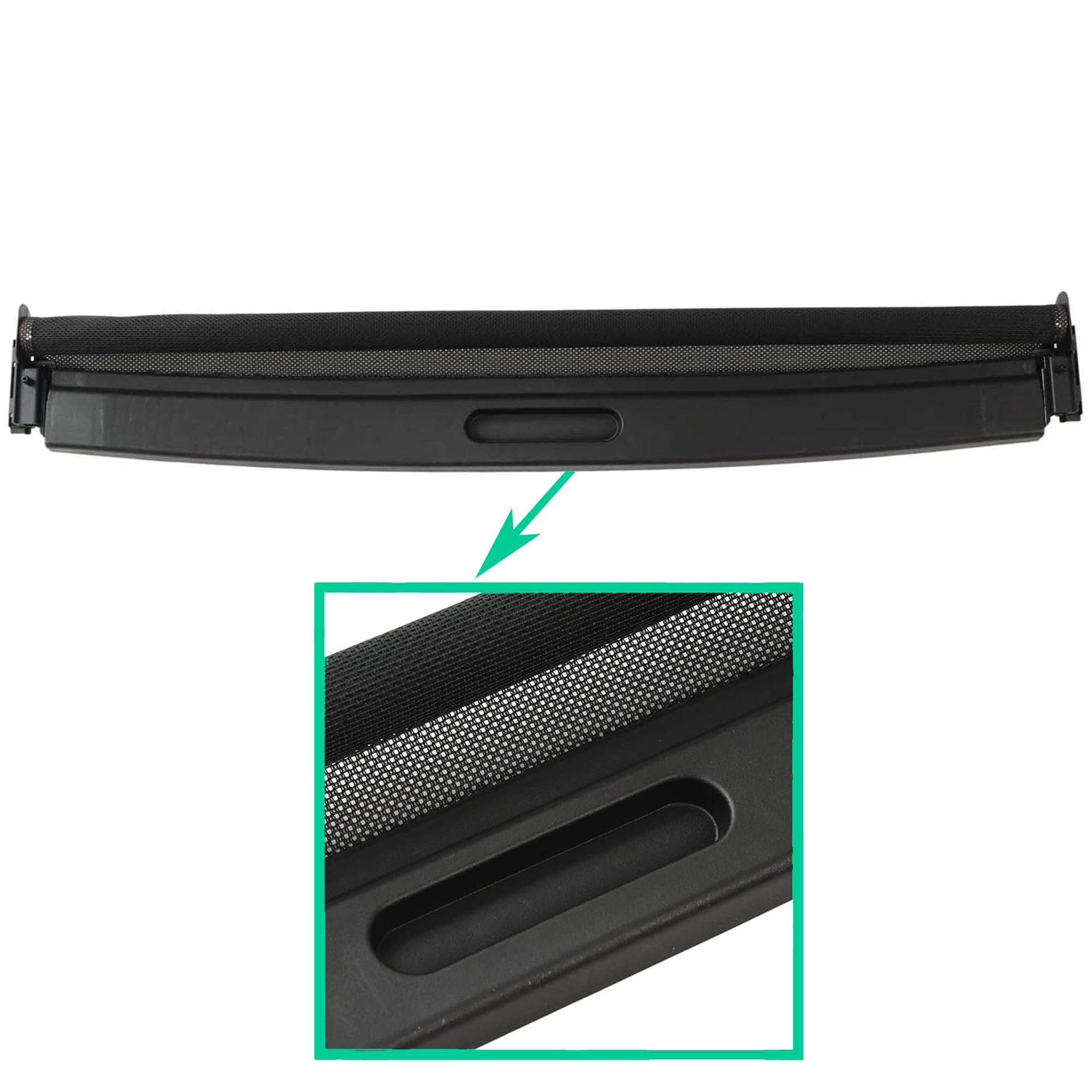 Partsline Rideau de Toit Panoramique Noir (Partie Avant) compatible avec Mini (R56), Mini Clubman/Clubvan (R55), Mini Countryman (R60) - 54102757016 2757016