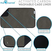 Vista 4 de Paw Inspired Forro lavable para jaula de conejillo de indias, ropa de cama de forro polar para conejillos de indias, hurones, conejos, hámsters