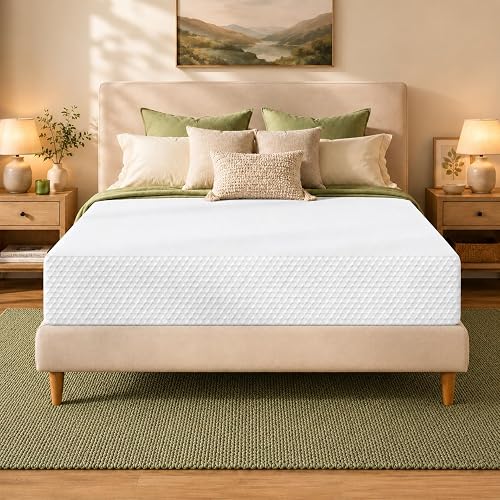 VOHEZTA Twin Medium Firm Gel Memory Foam Mattress-in a Box | Pressure Relief, Mo