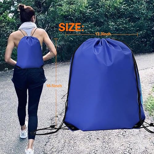 Miniatura 5 de CODOBON Mochila con cordón para dibujar bolsas de cuerda Cinch Bolsa de poliéster