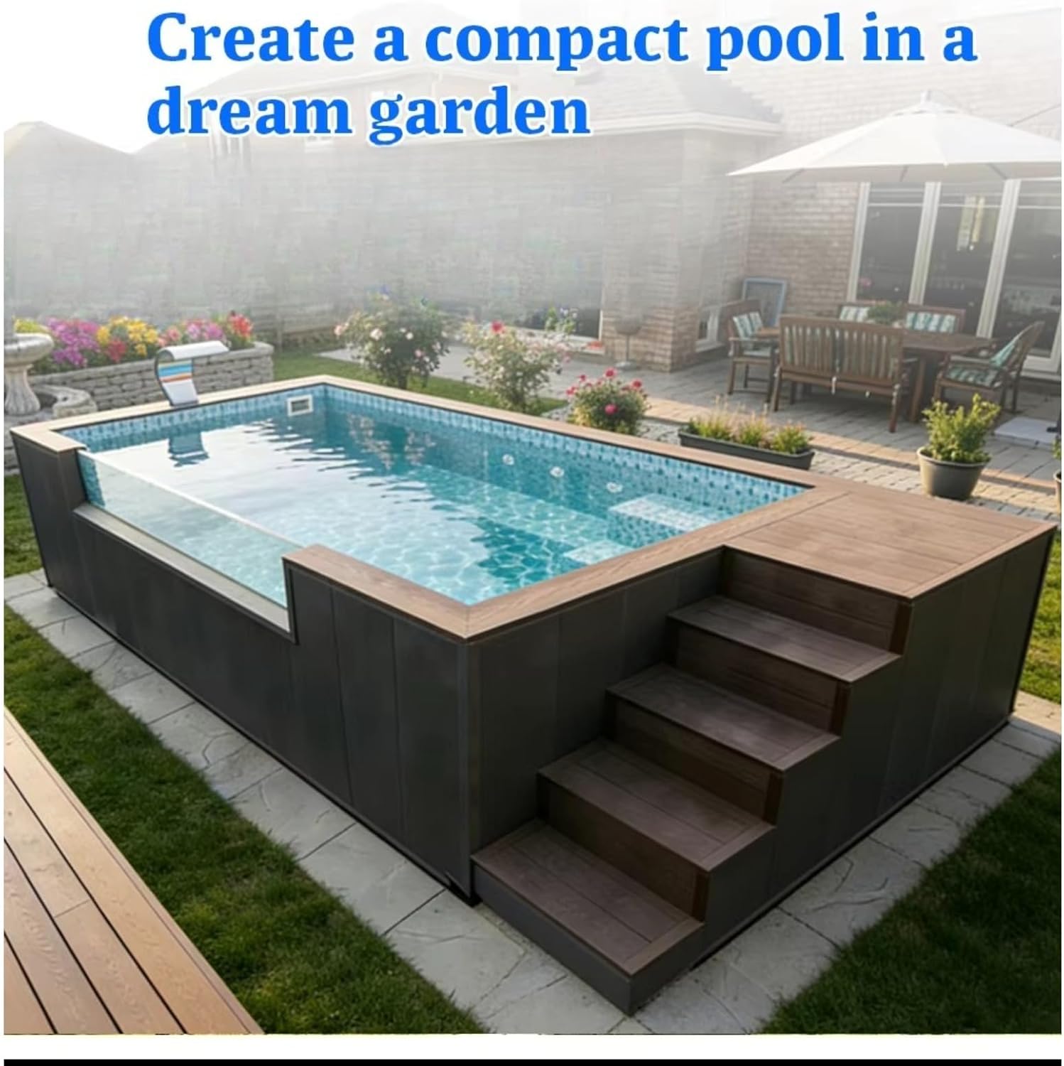 Versatile Swimming Pool for Adults, Custom Sizes and Designs, Perfect for Family Backyards
