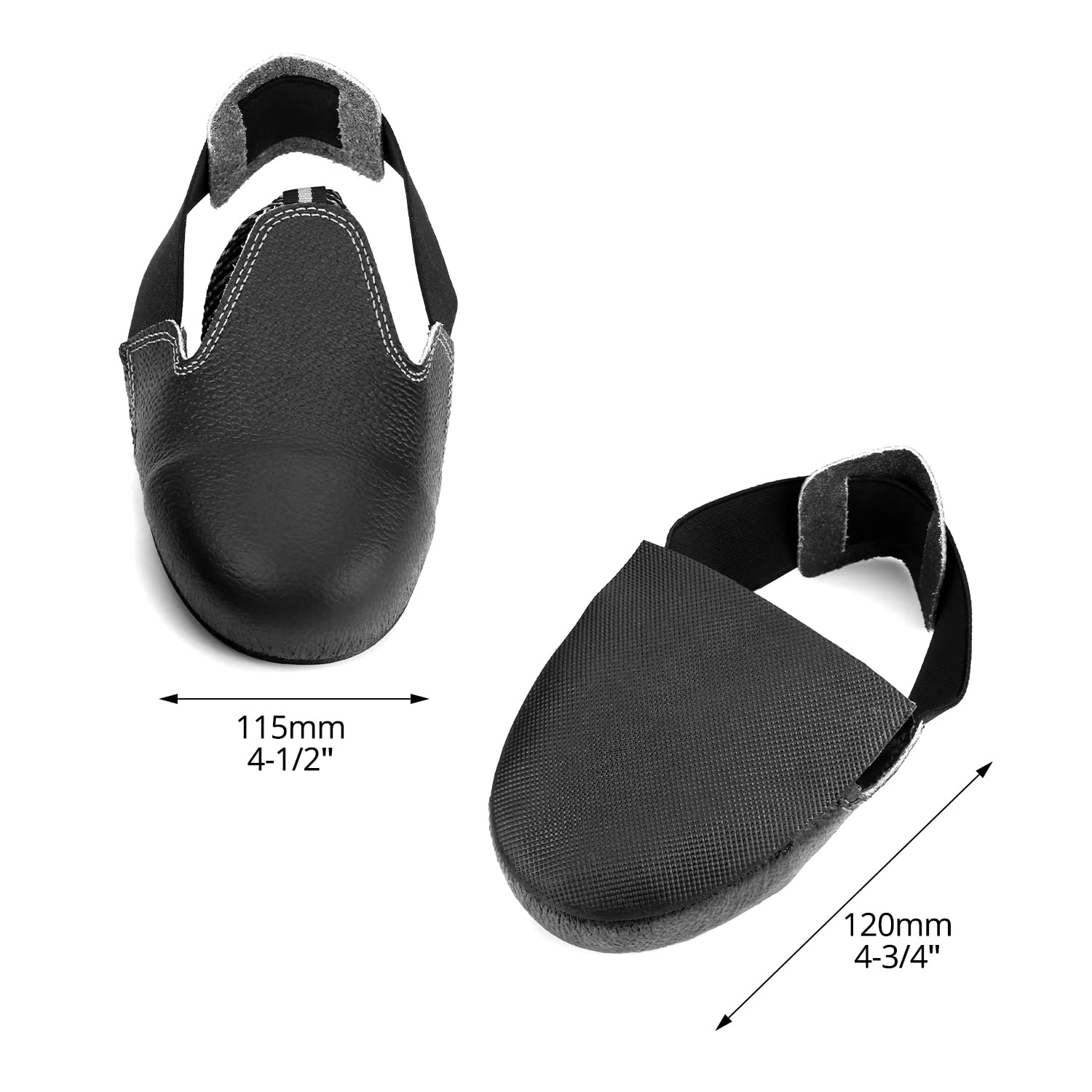 QWORK Sicherheitsüberschuhe mit Stahlkappe, bruchsicher, für Herren und Damen, 8 Paar (US Größe 5–12)