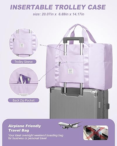 Miniatura 6 de Bolsa de viaje para artículos personales de Spirit Airlines de 18 x 14 x 8 pulgadas, bolsa de viaje debajo del asiento, equipaje de mano plegable