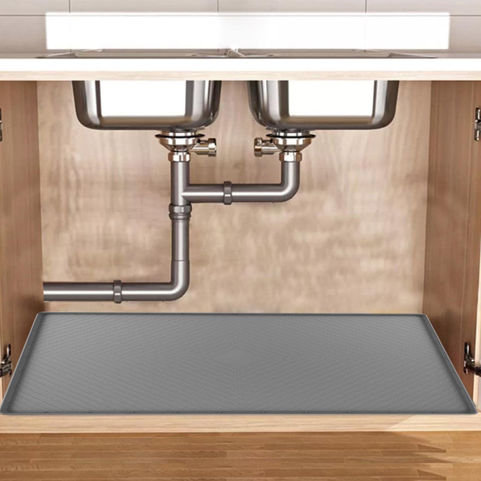 Tappetino Sottolavello Impermeabile - Gomma Antiscivolo, Lavabile, Tagliabile Su Misura - Foto 4