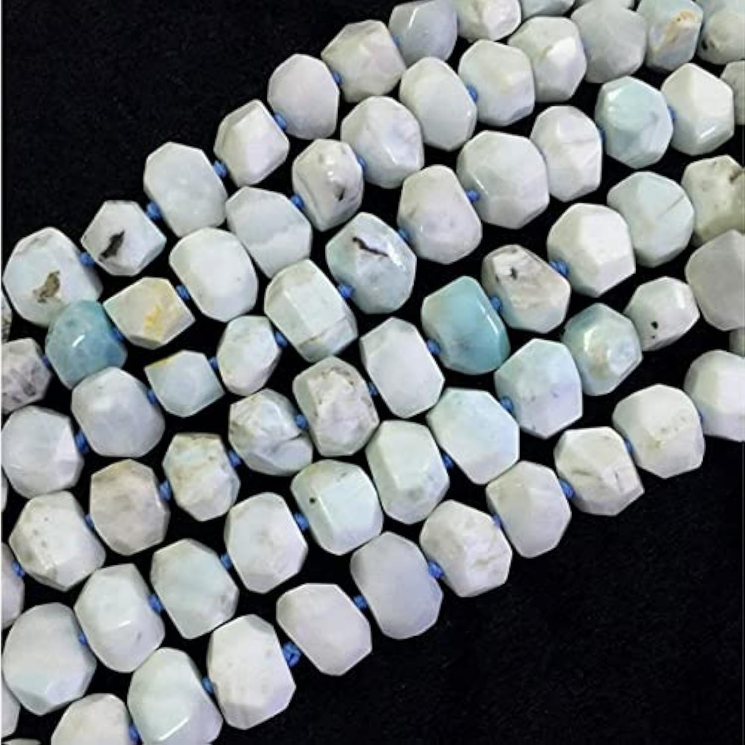 Larimar naturel taillé main pépites libres de 13x18mm pour bijoux de luxe