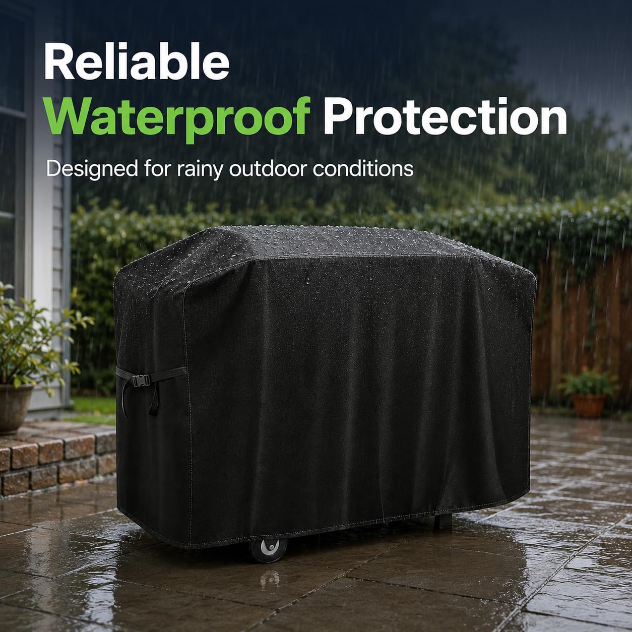 Funda Barbacoa para Broilmaster BSB B Series 2026+, Exterior Impermeable 210D Oxford Cubierta Universal para Parrilla, Anti-Viento con Cordón Ajustable