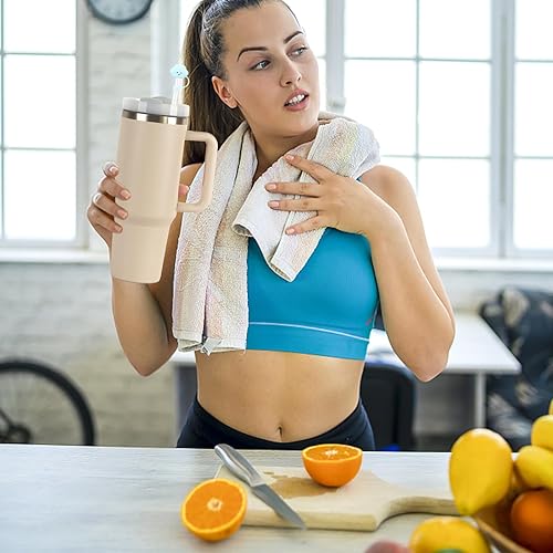 Miniatura 6 de Autonomier Stanley - 6 popotes de silicona con 6 tapas de tapa de Tritan reutilizables para vaso Stanley de 40 onzas y 30 onzas con accesorios de