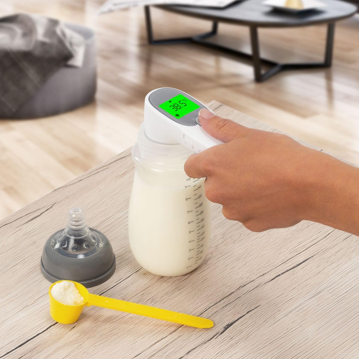 reer Colour SkinTemp 3 in 1, termometro a infrarossi senza contatto, per una misurazione accurata sulla fronte, ideale per neonati e bambini