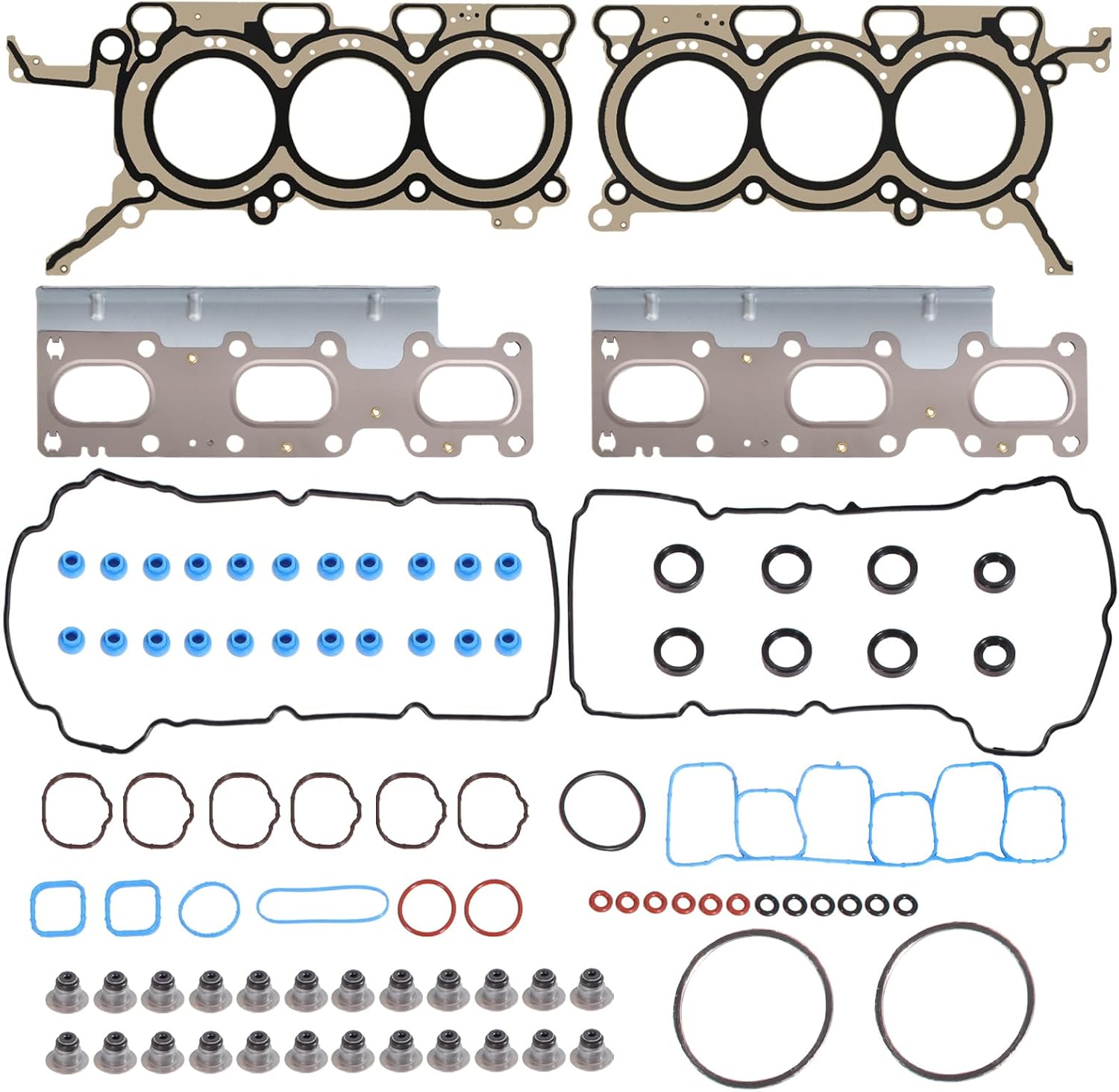 AUCERAMIC HS26487PT Cylinder Head Gasket Set Fit for Ford Edge 2011-2013 3.5L V6