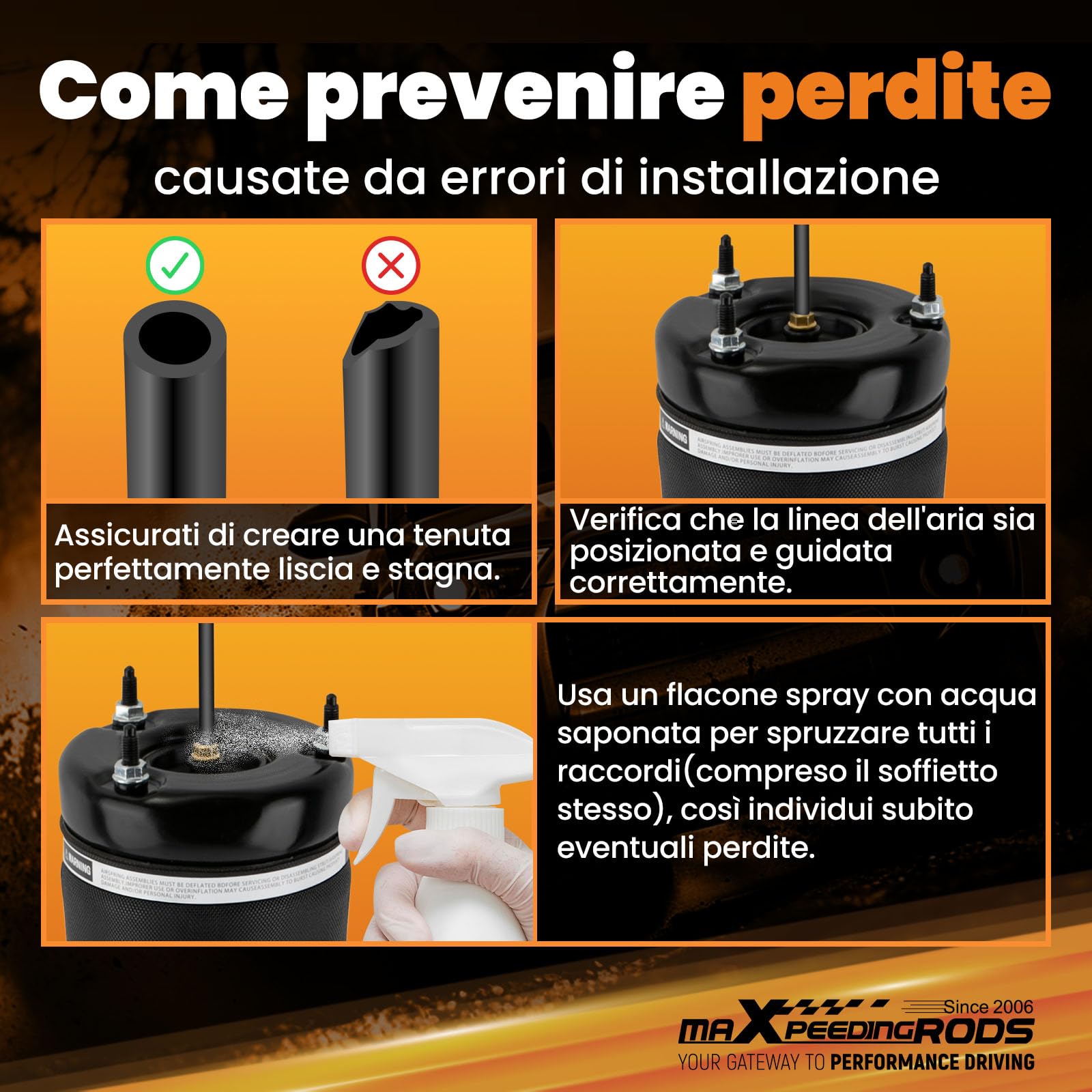 maXpeedingrods 2x Posteriore Sospensioni Pneumatiche Airmatic per Mercedes ML GL Classe W164