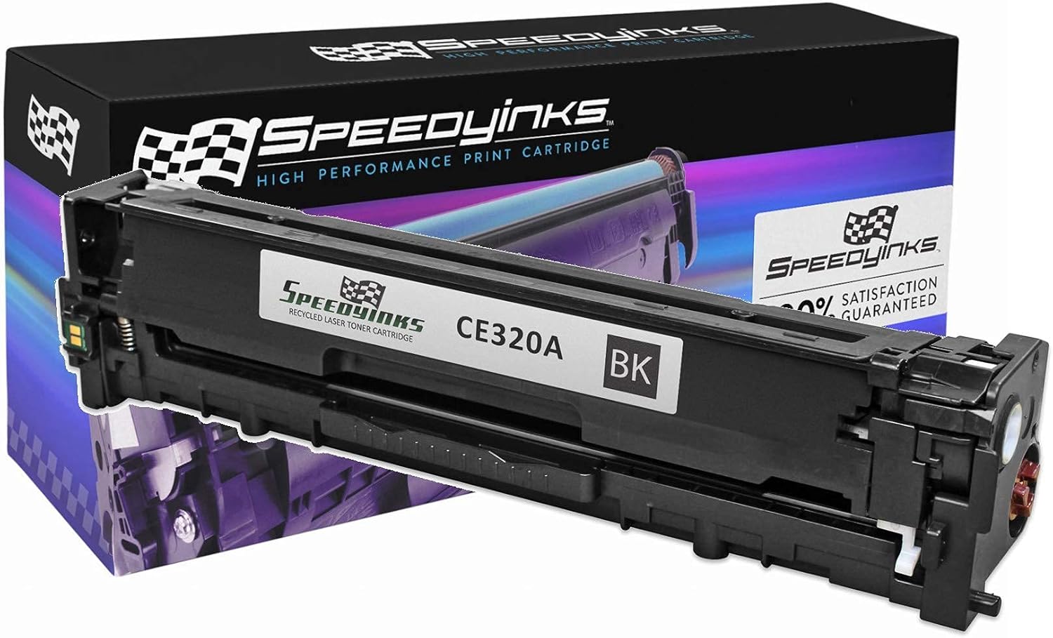 SPEEDYINKS Toner Cartridge Replacement for HP 128A CE320A (Black) Compatible with Color LaserJet CM1415fnw, CP1525nw, CP1523n, CP1522n Laser Jet Pro CP1525nw, CM1410fn