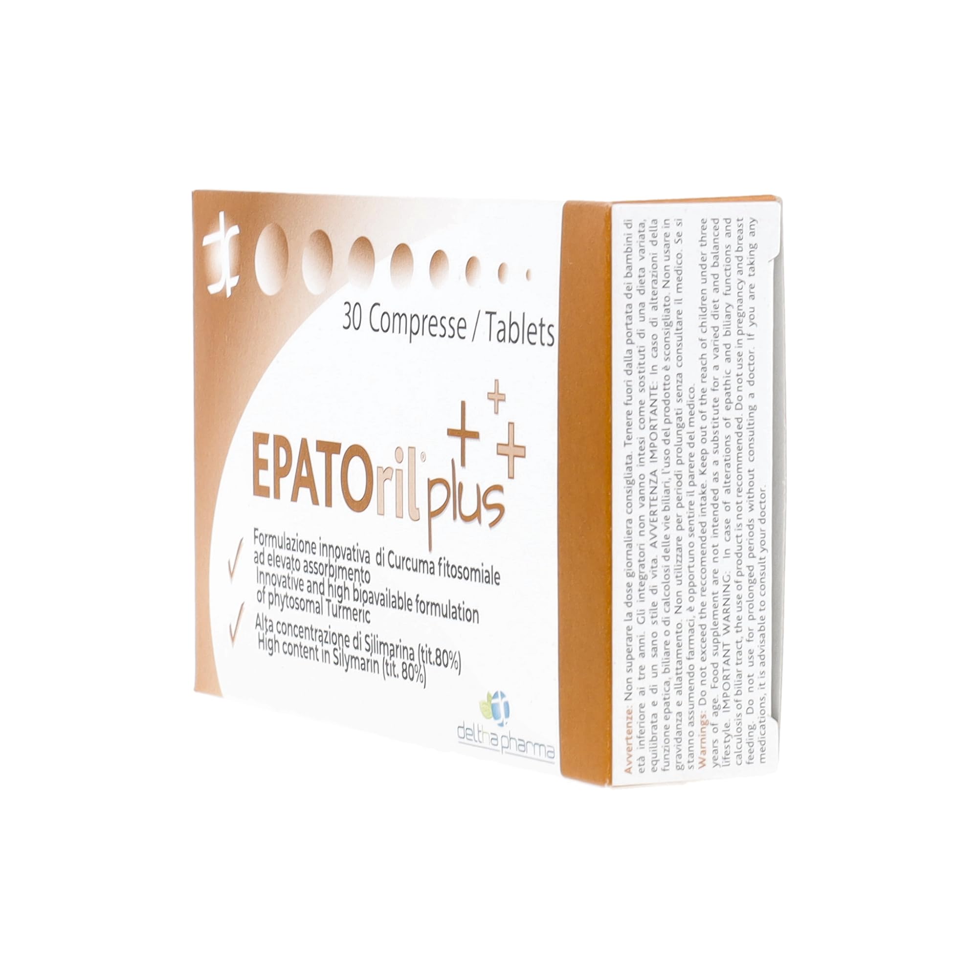 Deltha Pharma - Epatoril Plus Integratore per il Fegato 30 Compresse - 932677368