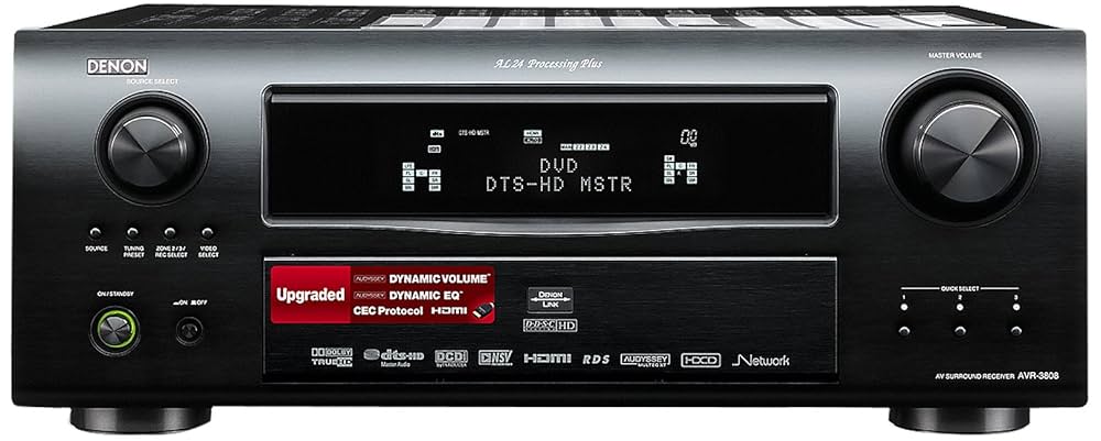 Denon AVR 3808 7.1 AV receiver (Upscaling 1080p, iPod direct