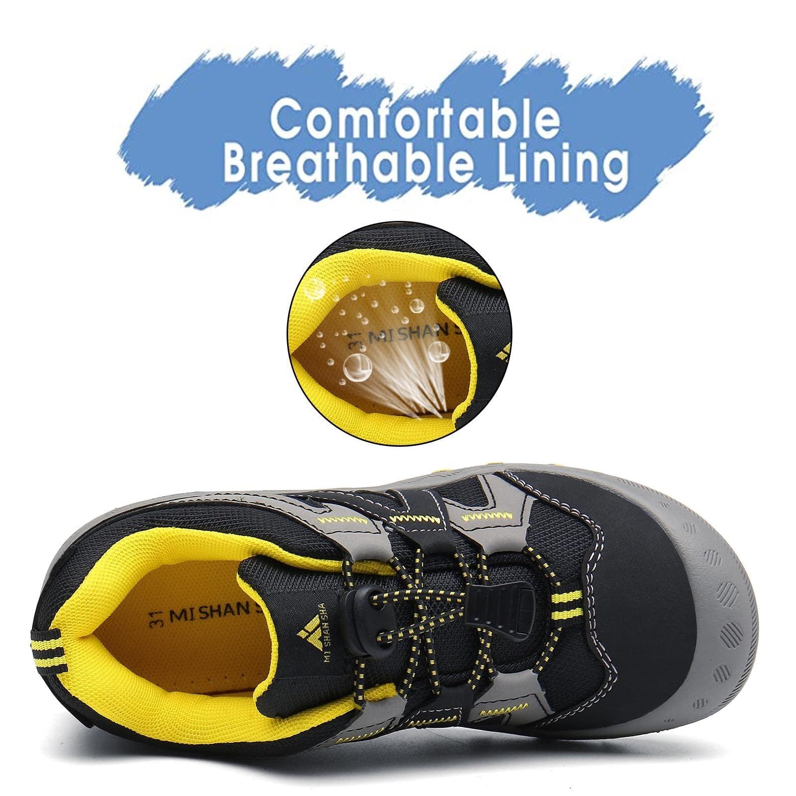 Mishansha Unisex Ligero Zapatillas de Deporte para Niños Niñas Sneakers Transpirable Cómodos Zapatos Casuales Tallas 24-38 EU — view 4
