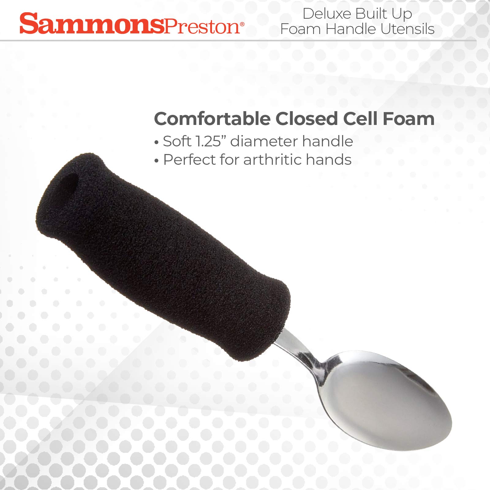 Sammons Preston Deluxe BuiltUp Handle Adaptive Grip Tablespoon 6.5