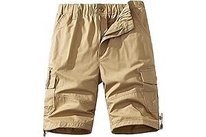 Versatile Cargo Shorts: Elastic Waist and Unmatched Comfort