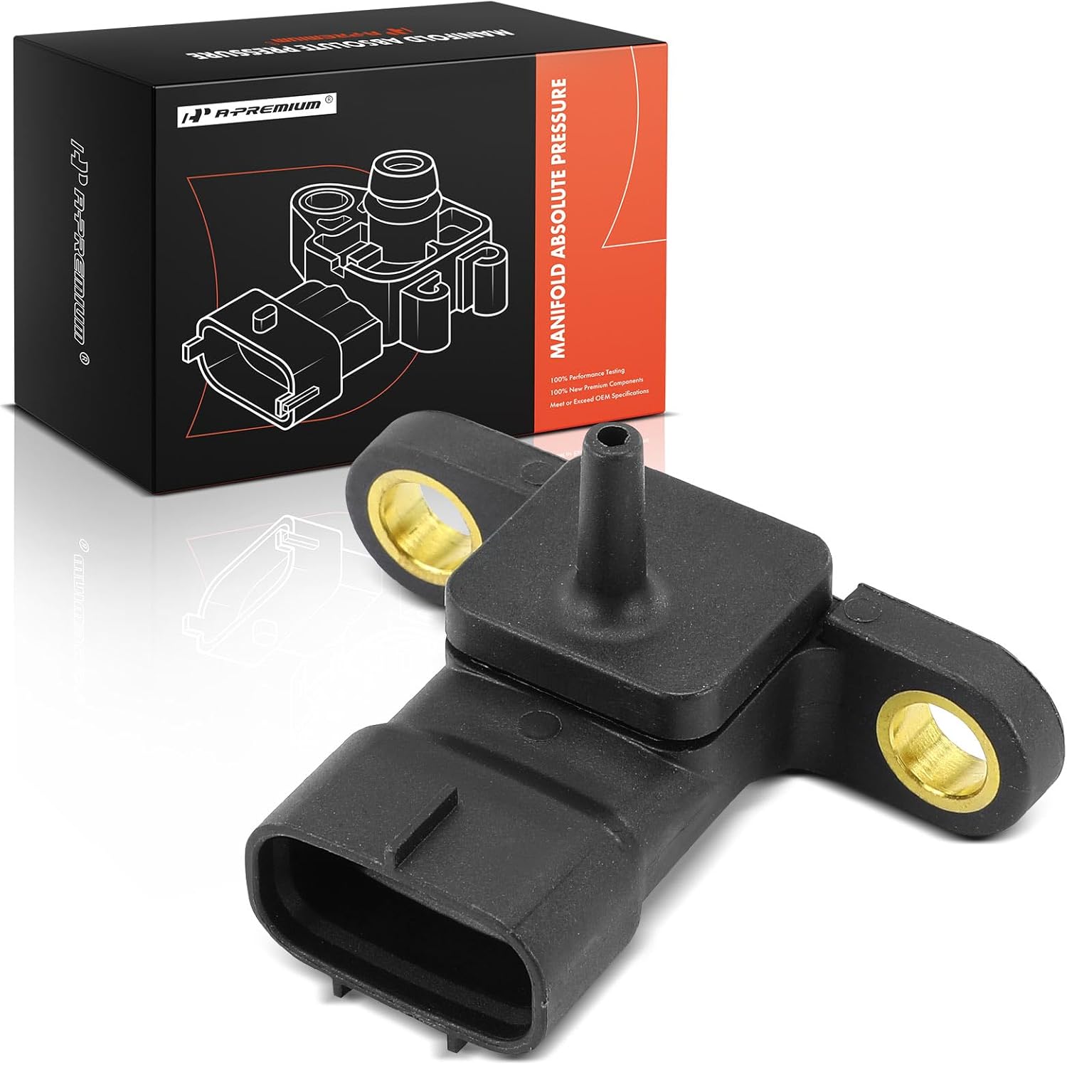 A-Premium Manifold Pressure (MAP) Sensor [3 Pins] Compatible with Subaru Forester 1998-1999, Impreza 1995-1998, Legacy 1995-1999, SVX 1996-1997, 1.8L 2.2L 2.5L 3.3L