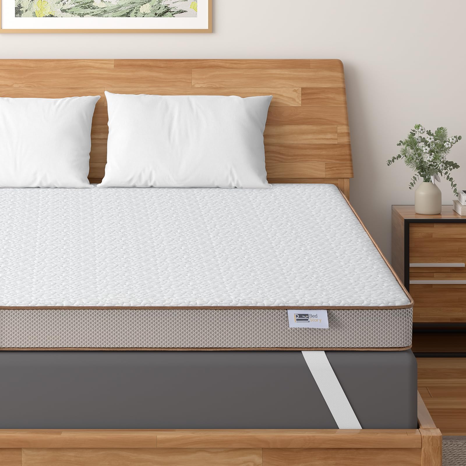 BedStory Topper 180x200cm, 7,5cm H3&H4 Topper aus Gel Memory Foam, Atmungsaktiver Matratzentopper für Boxspringbett Wohnwagen Schlafsofa, Bezug Waschbar, Oeko-TEX & CertiPUR-US Zertifiziert