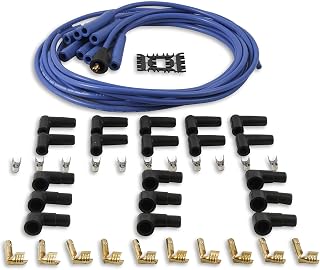 ACCEL 4040B Spark Plug Wire Set- 8mm - Blue Wire with Blue Straight Boots
