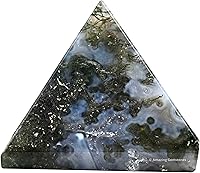 Vista 38 de Cristales curativos de pirámide de labradorita de Amazing Gemstone - Figurina de gran pirámide de 1" de piedra natural para meditación, Reiki