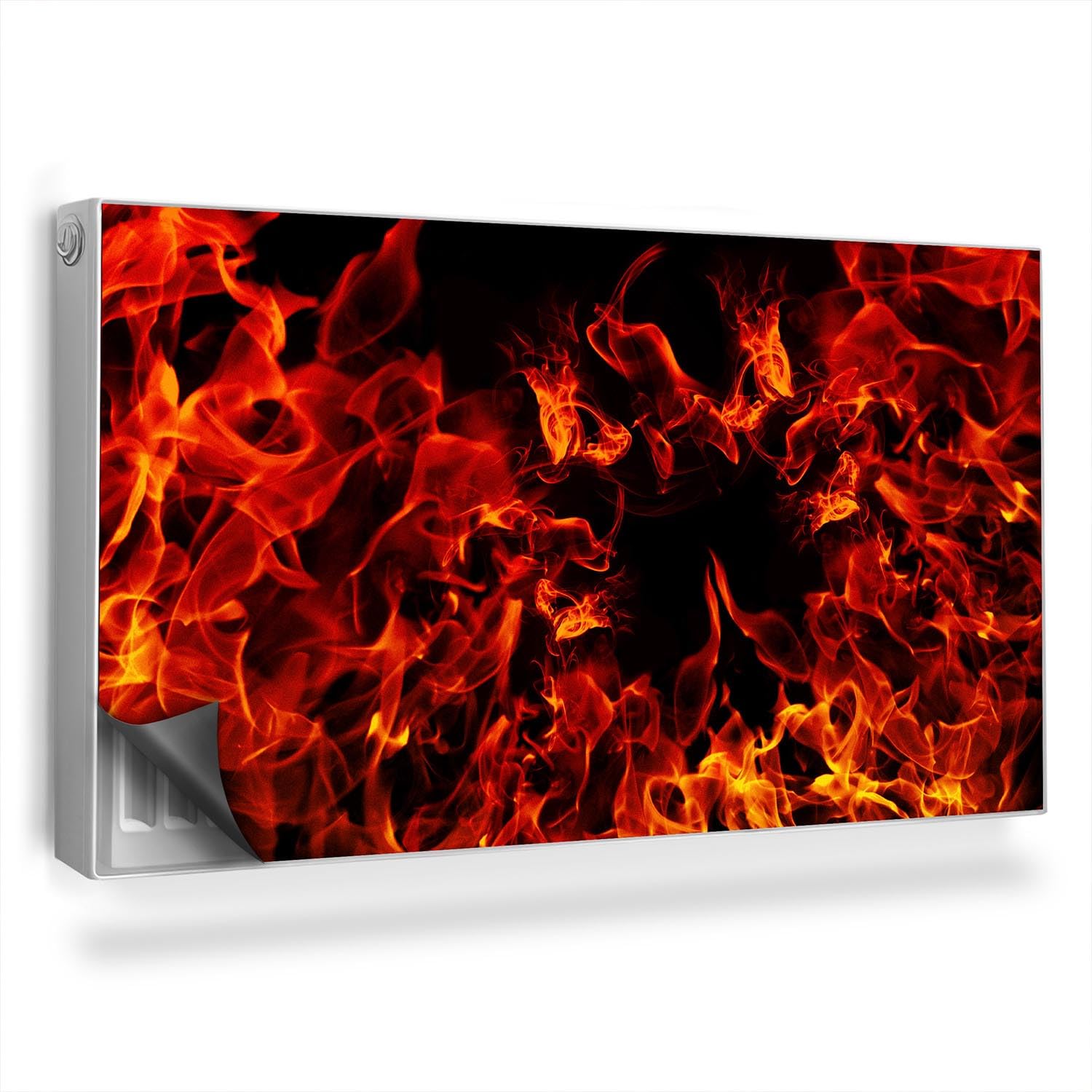 Design pour Radiateurs 110x60 cm ambiance flammes chaleureuses salon