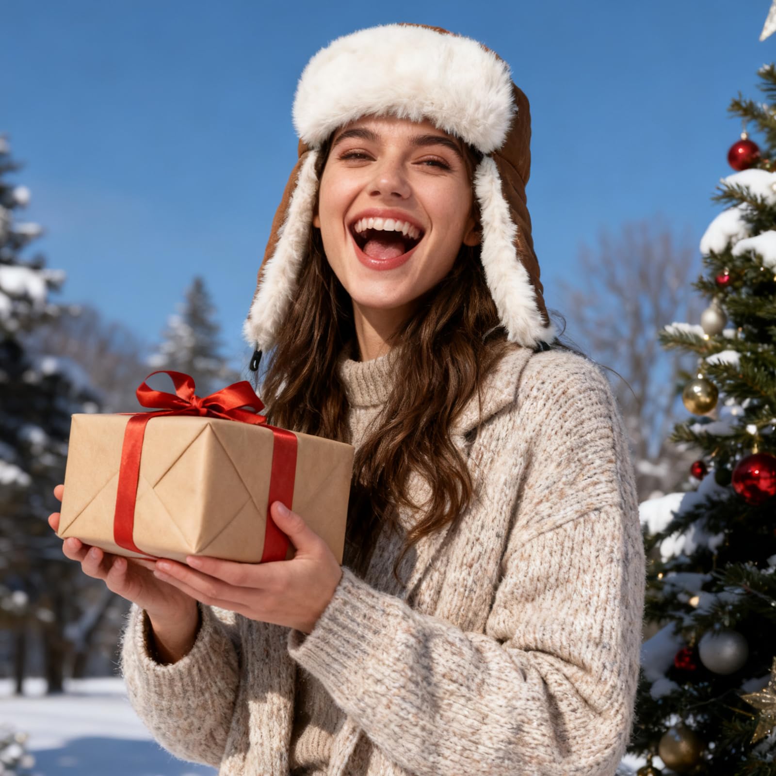 Sombrero de Invierno Trapper para Hombres y Mujeres con Orejeras, Forro de Polar, Sombrero Térmico a Prueba de Viento para Esquí, Senderismo y Actividades al Aire Libre (Talla 54-60 cm)