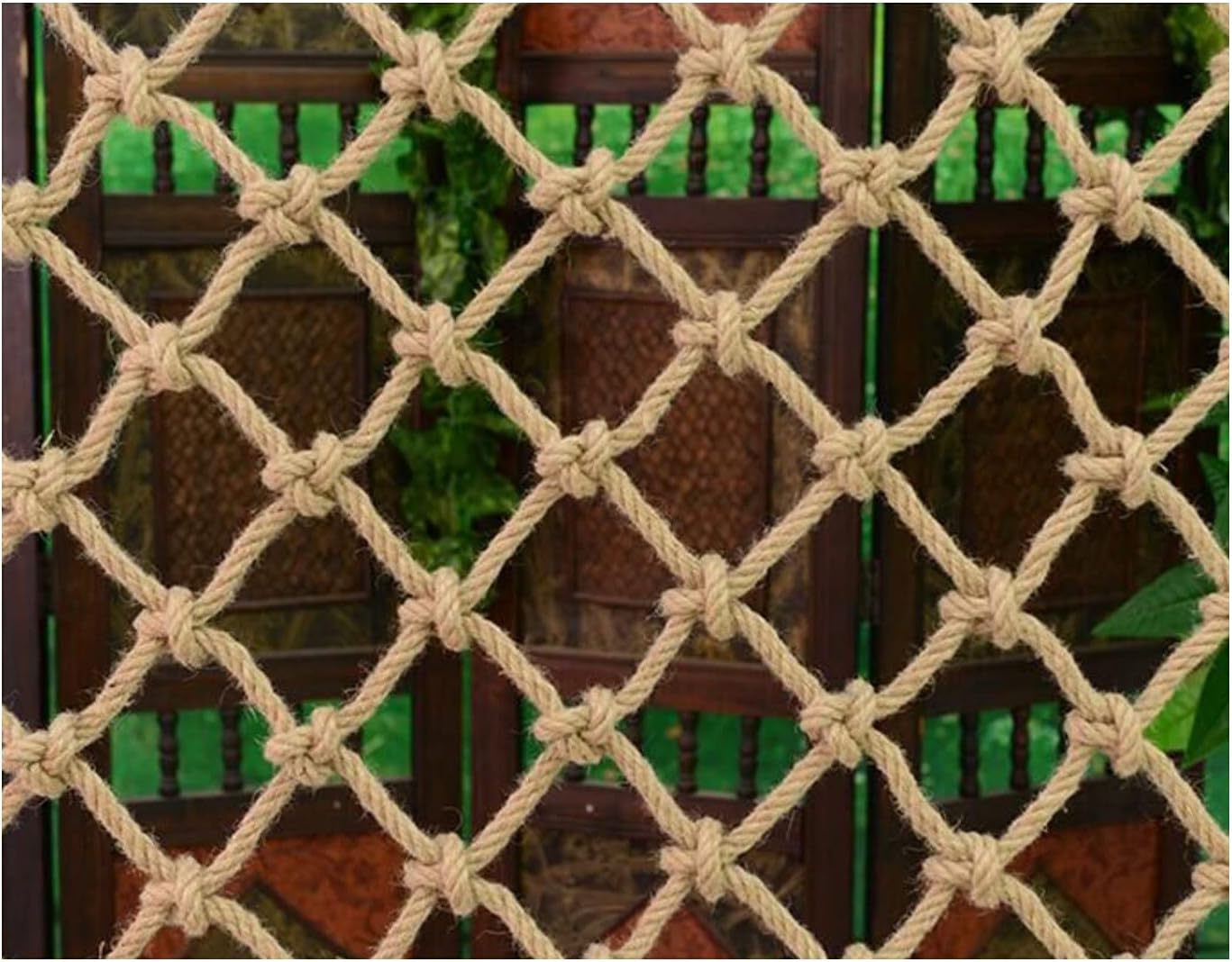 Child Safety Net Climbing NetBaby Safety Net Mesh Children Child Toy Pet Safety Stairs Protector Balcony And Stairway Banister Stair Rail Netparrot ToyHemp Ne(Size:1x1m(3.3x3.3ft),Color:Hemp rope net)