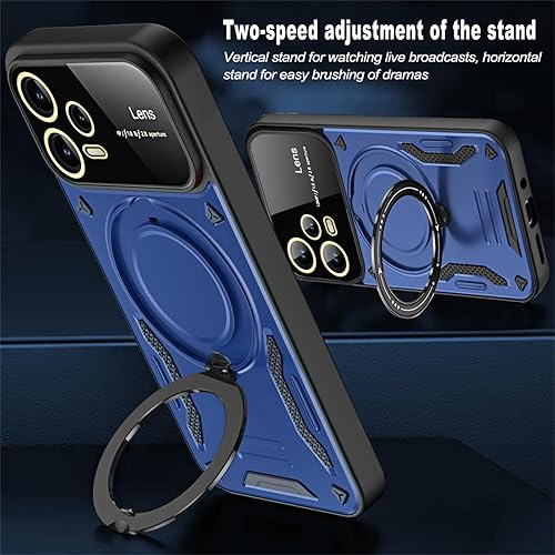 Miniatura 4 de Funda para Xiaomi Redmi Note 12 Pro 5G  Poco X5 Pro con protector de lente de cámara, protección contra caídas de grado militar a prueba de golpes