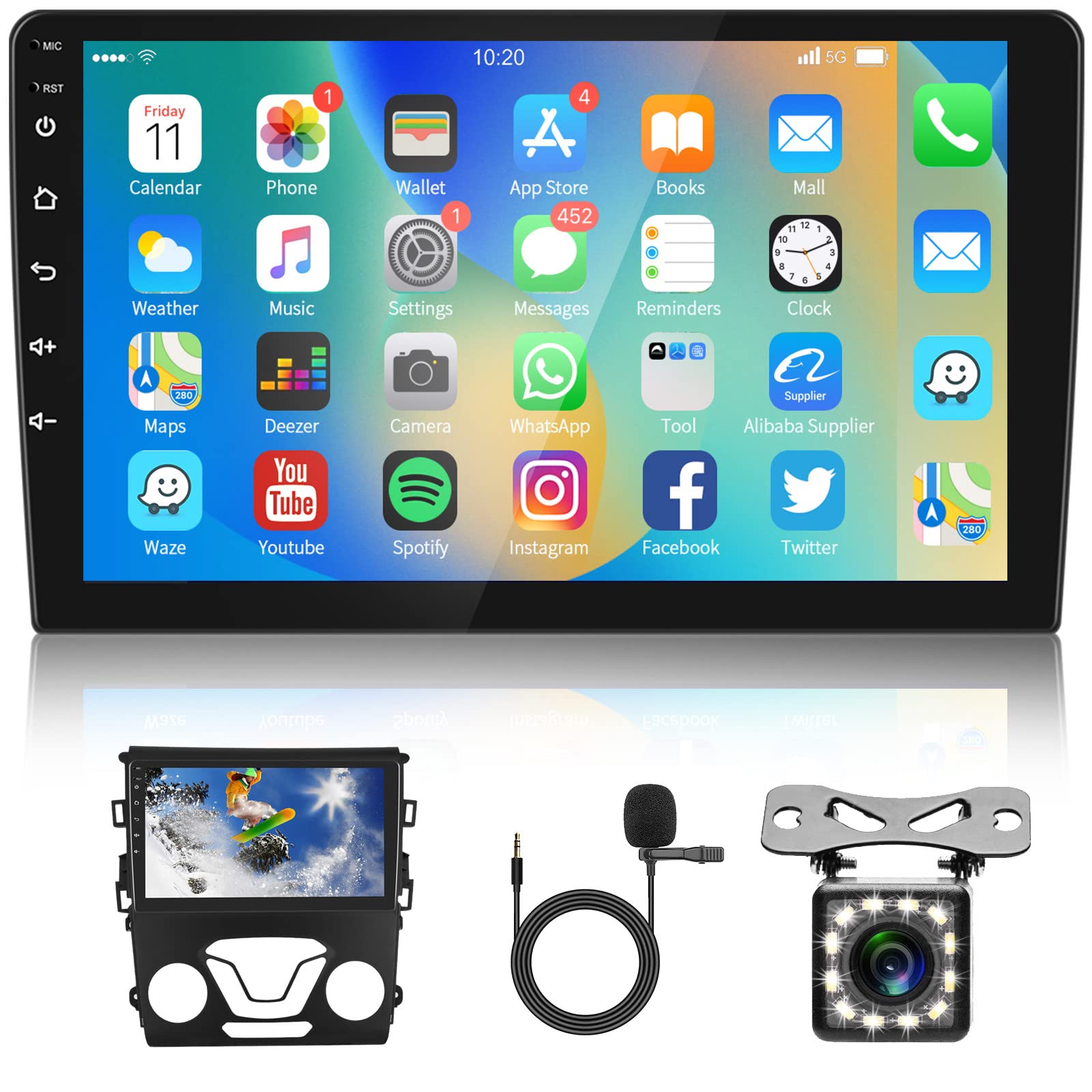 Autoradio MIT Navi Und Kamera Android 11 Autoradio Mit Navi Für