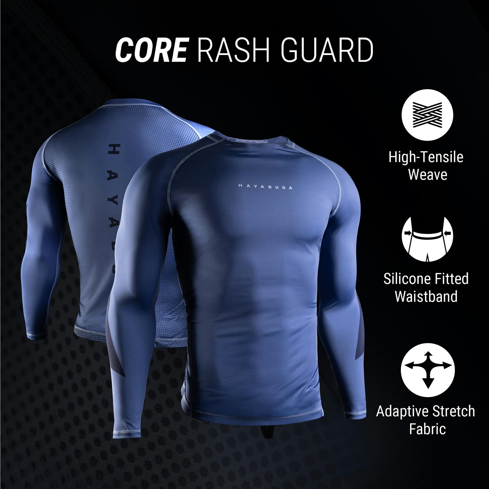 Hayabusa Core Rash Guard da uomo a maniche lunghe